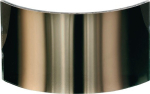 Hitzeschutz-Weitwinkelscheibe Verbundglas gebogen,100x220 mm,3mm stark bis 1000°C Jutec, goldbedampft