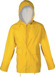 Regenschutzjacke, wind und wasserdicht Gr.L, gelb EN343 Klasse 2