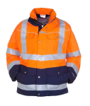 Parka Frankfurt orange/navy, 100%PES PU-Membrane, Simply No Sweat