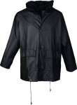 Regenschutzjacke, wind und wasserdicht Gr.M, schwarz EN343 Klasse 2