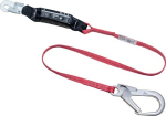 Strap energy absorber lanyard 1.5 m, 27 mm wide, with tube hook 600 kg Type BRD3 DIN-EN354+355, MAS BRD3