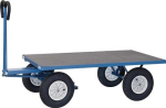 Handpritschenwagen, ohne Aufbau Ladefl. LxB 1200x800 mm, Vollgummi Bereifung Tragfähigkeit 1000 kg, Fetra 6404V