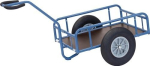 Handwagen 4 Stahlrohrwände Ladefläche 795x445 mm blau 300 kg Luft Bereift Fetra 4103L