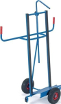 Platenwagen met kantelbeveiliging H 1450 mm, bak 500x200 mm max. 400 kg, massief rubberen banden, Fetra 2075