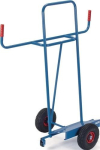 Bordenwagen H 1430 mm, bak 500x200 mm max. 400 kg, massief rubberen banden, Fetra 1075