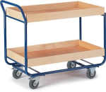 Table trolley 2 shelves LxW 1000x575 mm Edge height 80 mm Load capacity 150 kg