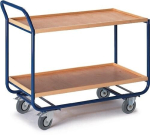 Table trolley 2 shelves LxW 775x475 mm Edge height 20 mm Load capacity 150 kg