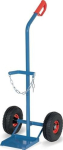 Stalen flessenwagen 1240x510 mm, voor 1x20-50 liter stalen fles max. 100 kg, luchtbanden, Fetra 51102