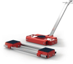 Transportfahrwerk-Set verstellbar und lenkbar, 12 Lastrollen Tragfähigkeit 60 t