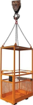 Working platform for crane and forklift LxWxH 800x1200x2250 mm painted, load capacity 300 kg
