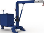 Workshop crane without ballast filling max. load 1000 kg, KR-F100H