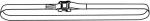 Lashing strap with clamp lock 250 daN, W x 25 x L 4 m Tractive force = 0.5 t
