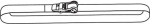 Ratchet lashing strap 500 daN, W x 25 x L 4 m Tractive force = 0.5 t