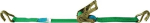 Spanband 35 mm / 6 m, 2-delig met ratel en ronde haak daN 1000 kg, DOCO