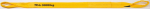 Lifting strap HBD 03000-3.0 m WLL 3.0 t, incl. loops, yellow Yale