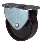 Box fixed castor with polyamide wheel Ø 25 mm, H 29 mm, plate 41x18 mm Load capacity 35 kg