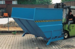 Tipping container 3000 l large LxWxH 2310x2280x1220 mm light blue