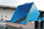 Chip container 500 l WxDxH 1280x1300x800 mm yellow-orange, max. load 1000 kg