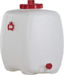Fass oval Inhalt 150 l LxBxH 740x470x660 mm, 2 Tragegriffe Einfüllöffnung-Ø 200 mm, PE weiß