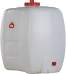 Fass oval Inhalt 500 l LxBxH 1000x700x980 mm, 2 Tragegriffe Einfüllöffnung-Ø 200 mm, PE weiß