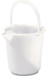 Emmer met plastic handvat 10,5 l, ØxH 286x283 mm HD-PE natuur, Hünersdorff