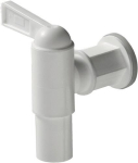 Ablaufhahn 3/4", NW 18 Kunststoff, schwarz