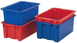 Rotary stacking container 45 l, LxWxH 600x400x250 mm PP blue