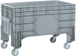 Container met groot volume 220 l LxBxH 1040x640x670 mm met 4 zwenkwielen, voedselveilig