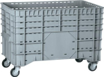 Grootvolumebak 250 liter LxBxH 1020x640x700 mm 2 zwenkwielen/2 bokwielen, voedselveilig