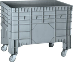 Container met groot volume 285 l LxBxH 1040x640x780 mm met 4 zwenkwielen, voedselveilig