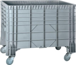 Container met groot volume 550 liter LxBxH 1200x800x940 mm met 4 zwenkwielen, voedselveilig