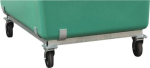 Roller frame for GRP container Can be retrofitted for 200 l high galvanised, with 4 swivel castors