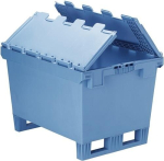 Skid retrofit kit for containers LxW 800x600 mm Polypropylene blue