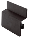 Pull-out stop for shelf storage box H 83 mm black, PP conductive