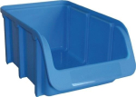 Open fronted storage box PP, stackable Size 2 blue, WxDxH 102x164/134x74 mm Hünersdorff