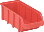 Opbergdoos met open voorkant PP, stapelbaar Maat 2/L rood, BxDxH 102x216/183x74 mm Hünersdorff