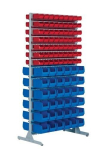 Ständerregal doppelseitig H201 125xMK5 rot 72xMK4 blau