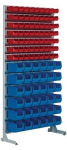 Ständerregal einseitig H2010xB1010xT400 mm 63xMK5 rot 36xMK4 blau
