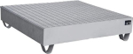 Collecting tray 200 l WxDxH 1200x1200x285 mm Stainless steel without grating