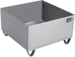 Collecting tray 200 l WxDxH 800x800x465 mm Stainless steel without grating