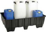 Drip tray 235 l LxWxH 1220x820x370 mm Polyethylene without grating