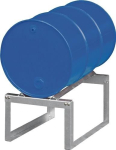 Drum stand for 1x200 litre drum LxWxH 530x775x445 mm Silver galvanised