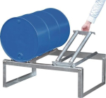 Drum stand for 2x200 litre drum LxWxH 1155x775x445 mm Silver galvanised