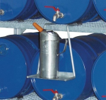 Can carrier for drum rack with 65 l/150 l GRP tray galvanised