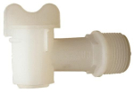 Vatkraan kunststof wit 3/4"