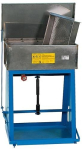 Roestvrijstalen dompelbad met dek rek, volume 48 liter totaal T 630 mm