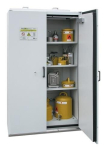 Sicherheitsschrank Stahl HxBxT 1935x1190x598 mm, 1 Lochblech 3 Böden, 1 Wanne, lichtgrau