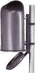 Abfallbehälter Stahlblech 45 l HxBxT 590x425x330 mm anthrazit-eisenglimmer, DB 703