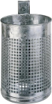 Abfallbehälter 20 l HxØ 410x265 mm verzinkt