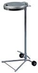 Afvalbak voor 120 liter, mobiel H 980x B 460xD 500 mm 2 rollen, gegalvaniseerd